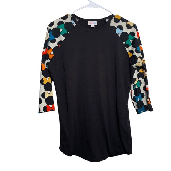 Disney LuLaRoe Shirt Women's Small Minnie Mouse Black Short Sleeve Top - Picture 1 of 9